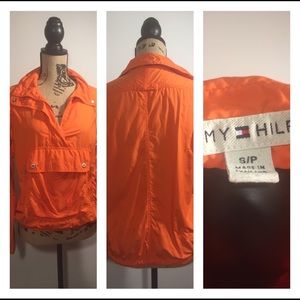 Tommy Hilfiger size small light jacket orange